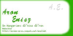 aron enisz business card